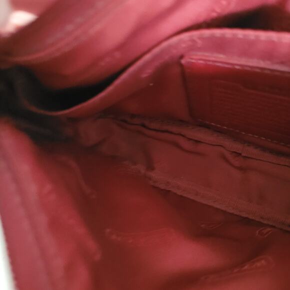 Vintage Coach Chunky Case Red Leather Wallet Cosmetic Pouch Small Good Condition - Picture 5 of 13